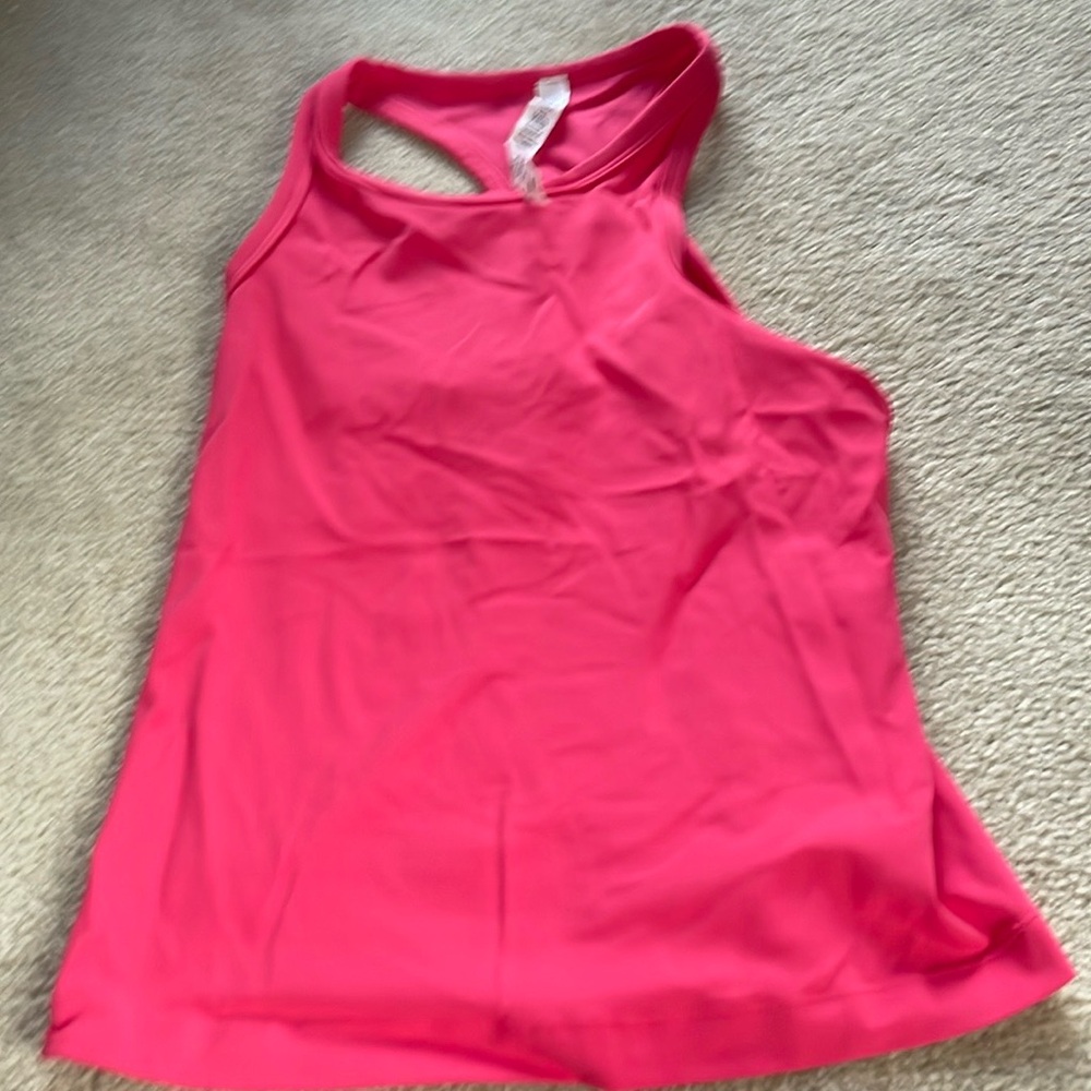 lululemon lip gloss colored align tank racerback waist-length